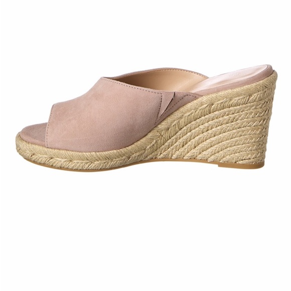 Stuart Weitzman Suede Wedge Sandal - Picture 4 of 8